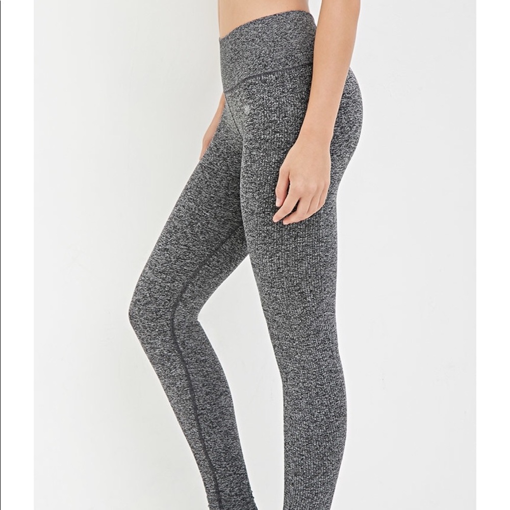 Forever 21 Seamless Active Charcoal Leggings
